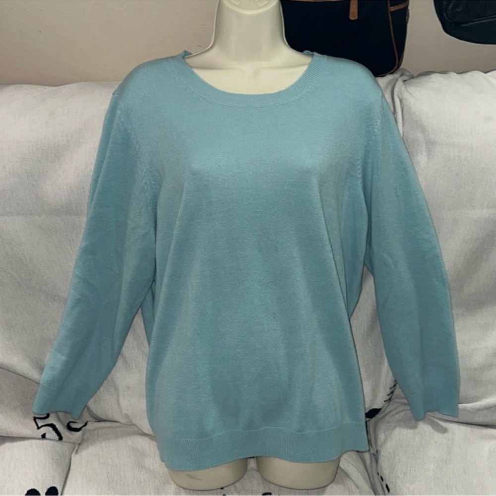 AproductZ gmbH light blue sweater US 16 crew neck